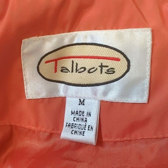 Talbot's Down Jacket Orange Size M - Picture 9 of 9